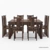 Picture of Richmond Rustic Solid Wood Square Dining Table Chair Set For 8 People