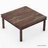 Picture of Richmond Rustic Solid Wood Square Dining Table Chair Set For 8 People