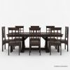 Picture of Antwerp Farmhouse X-Legs Extendable Solid Wood Dining Table Set For 8