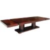 Picture of Extra Large Solid Wood Double Pedestal Extendable Dining Table for 12