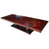 Picture of Extra Large Solid Wood Double Pedestal Extendable Dining Table for 12