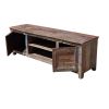 Picture of Rustic Distressed Reclaimed Wood Drawer Storage Media Console