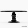 Picture of Nottingham Solid Wood Black Round Dining Table
