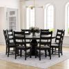 Picture of Nottingham Solid Wood Black Round Dining Table