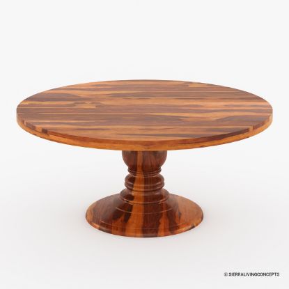 Picture of Nottingham Solid Wood Black Round Dining Table