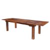 Picture of Cariboo Solid Wood Rustic Extendable Dining Table with Leaves