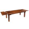 Picture of Cariboo Solid Wood Rustic Extendable Dining Table with Leaves