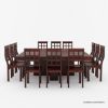 Picture of Dallas Ranch Solid Wood Square Dining Room Table Set