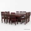 Picture of Dallas Ranch Solid Wood Square Dining Room Table Set
