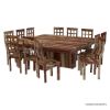 Picture of Dallas Ranch Solid Wood Square Dining Room Table Set