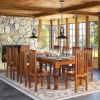 Picture of Clermont Rustic Solid Wood Large Dining Room Table Set