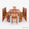 Picture of Clermont Rustic Solid Wood Large Dining Room Table Set