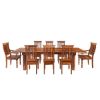 Picture of Rustic Mediterranean Eco Dining Table & Chair Set w Extensions