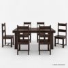 Picture of Frisco Modern Solid Wood Casual Rustic Dining Room Set