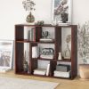 Picture of Benicia Wooden Geometric Open Shelf Bookcase (40")