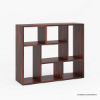 Picture of Benicia Wooden Geometric Open Shelf Bookcase (40")