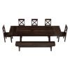 Picture of Westside Farmhouse Extendable Dining Table Bench Set