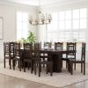 Picture of  Dallas Classic Solid Wood Double Pedestal Dining Table Set For 10 