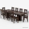 Picture of  Dallas Classic Solid Wood Double Pedestal Dining Table Set For 10 