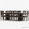 Picture of  Dallas Classic Solid Wood Double Pedestal Dining Table Set For 10 