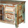 Picture of Fenwick Rustic Reclaimed Wood Shutter Door TV Stand Media Console