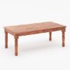 Picture of Early American Rustic Acacia Wood Dining Room Table