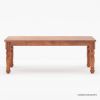 Picture of Early American Rustic Acacia Wood Dining Room Table