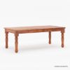 Picture of Early American Rustic Acacia Wood Dining Room Table