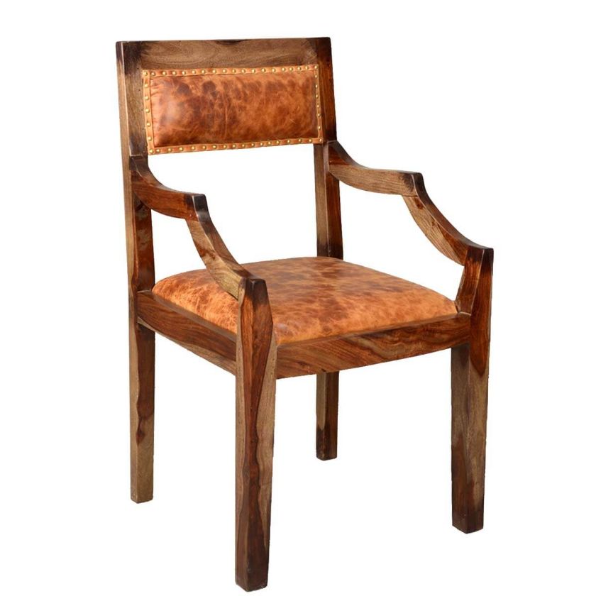 Picture of Imperial Solid Wood & Leather Upholstered Dining Chair