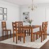 Picture of Cariboo Solid Wood Dining Table With Contemporary Tapered Legs 