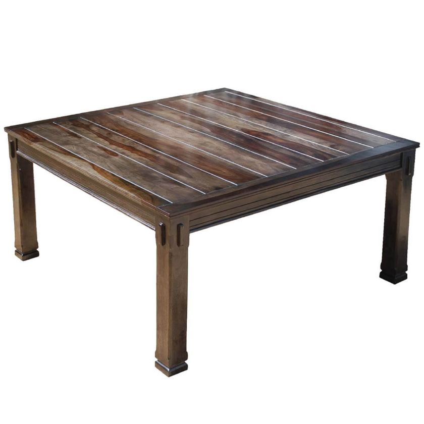 Picture of Santa Fe Rustic Solid Wood Farmhouse Square Dining Table