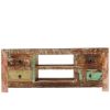 Picture of Moultrie Distressed Reclaimed Wood 4 Drawer Rustic Media TV Stand