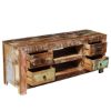 Picture of Moultrie Distressed Reclaimed Wood 4 Drawer Rustic Media TV Stand