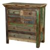 Picture of Norfolk Rustic Reclaimed Wood 6 Drawer Standard Vertical Chest