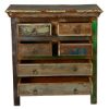 Picture of Norfolk Rustic Reclaimed Wood 6 Drawer Standard Vertical Chest