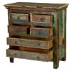 Picture of Norfolk Rustic Reclaimed Wood 6 Drawer Standard Vertical Chest