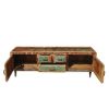Picture of Retro 71" Reclaimed Wood Three Drawer Rustic TV Media Console