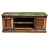 Picture of Old Wood Hand Carved Pattern Doors Media Cabinet