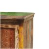 Picture of Old Wood Hand Carved Pattern Doors Media Cabinet