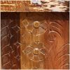Picture of Old Wood Hand Carved Pattern Doors Media Cabinet