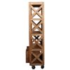 Picture of Dinuba 4 Open Shelf Modern Rustic Solid Wood Farmhouse Bookcase