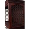 Picture of Cupertino 3 Open Shelf Rustic Solid Wood Office Bookcase With Drawers