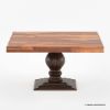 Picture of Minneapolis Farmhouse Solid Wood Pedestal Square Dining Table For 8