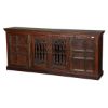 Picture of Gothic Gates Rustic Reclaimed Wood Extra Large Buffet Cabinet