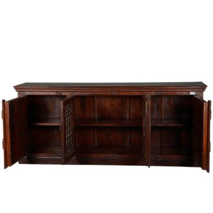 Rustic Solid Wood Extra Long Buffets & Sideboards Cabinet.