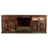 Picture of Rustic Reclaimed Wood 72 Inch TV Stand Media Console