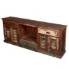 Picture of Rustic Reclaimed Wood 72 Inch TV Stand Media Console