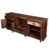 Picture of Rustic Reclaimed Wood 72 Inch TV Stand Media Console