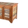 Picture of Rustic Reclaimed Wood Rainbow Shutter Doors TV Stand Media Console