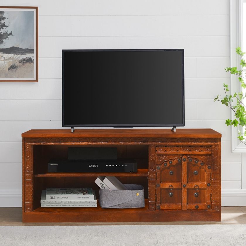 Picture of New Delhi Snowflake  55" Long  TV Media Stand